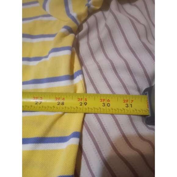 Polo Ralph Lauren Shirt Mens 3XB Big Striped Blue Yellow White 100% Pima Cotton - Picture 11 of 12